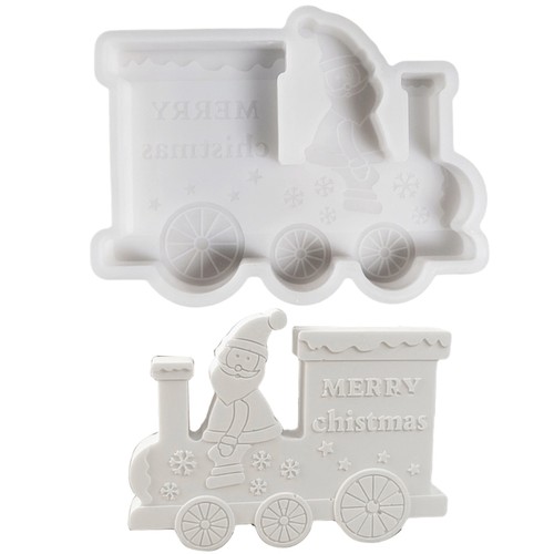 Christmas train resin silicone - train,
