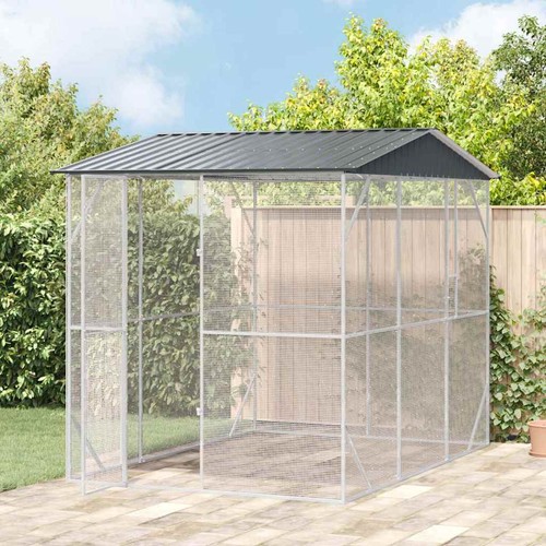 Walplus bird aviary anthracite - aviary,