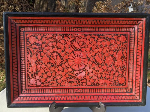 18x12 chinese black red - black, on
