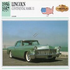1956-1957 LINCOLN CONTINENTAL MARK II Classic Car Photograph / Info Maxi Card
