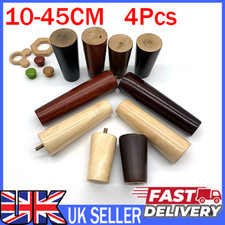 4x Wooden Angled Tapered