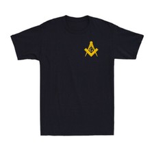 Masonic Chest Logo shirt Square And Compass Freemason Vintage Men's T-Shirt