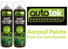 2 x Autotek Matt Clear Lacquer