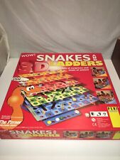Rare Giant 3D Snakes And Ladders Tiered Board Game 2-6 Players 4 Years+ Complete