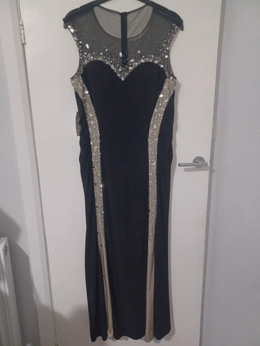 Mylene klass black sequin maxi - mylene,