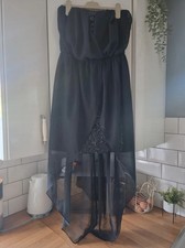 Womens Size 10 black boobtube dress