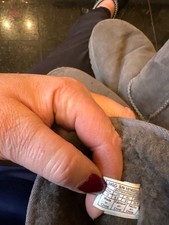 Grey suede mid calf ugg boots