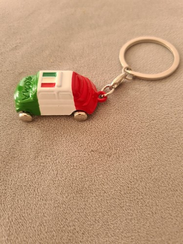 Italian fiat 500 keyring - keyring, roma