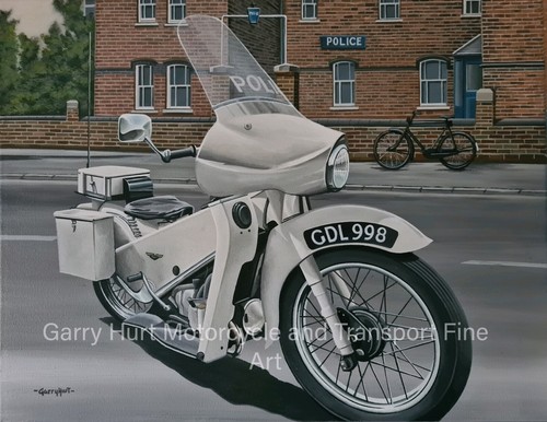 Velocette police motorcycle - velocette, le