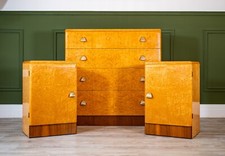 Art Deco Birds Eye Maple Bedroom Suite