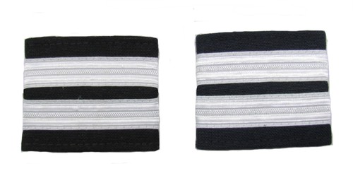 Pilot captain silver strips - captain,,