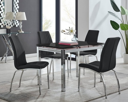 Enna black glass extending - glass,