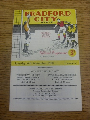 1958 bradford city - 06/09/1958,