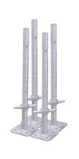 4  x New 600mm Adjustable Scaffold Base Jacks Free Delivery Heavy Duty Jack