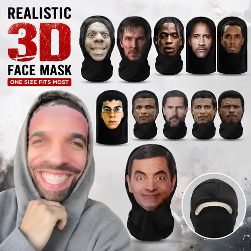 Realistic face mask full - realistic,