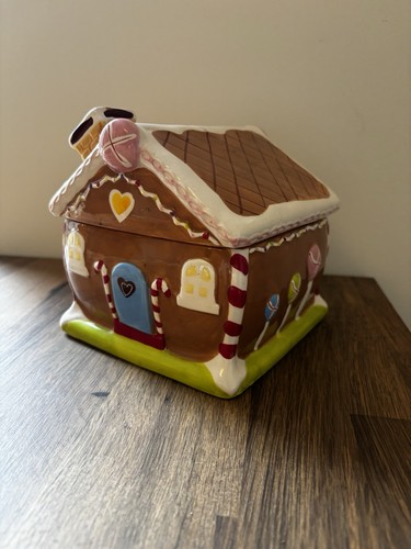 Ceramic gingerbread house - ceramic,