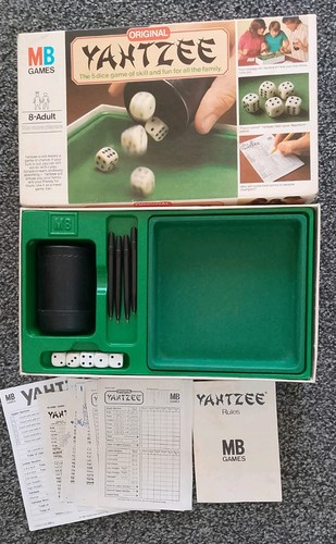 Yahtzee 1982 board - 1982, game