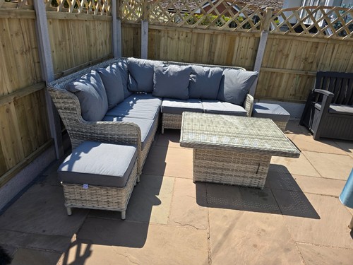 Rattan garden furniture - garden,