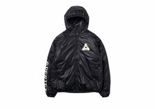 PALACE PERTEX QUANTUM  GLOW IN DARK TRI FERG HOODED JACKET BLACK XL