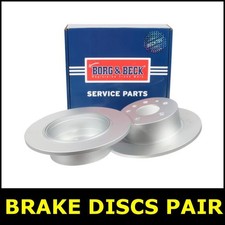 Brake Discs Pair Rear Fits