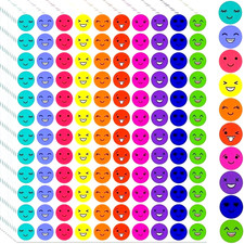 Happy Face Stickers 12mm