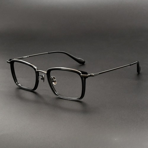 Retro square handmade gunmetal - handmade,