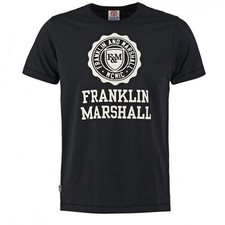 Franklin & Marshall Logo Top Short Sleeve Boys T-Shirt Tee Black Ages 3-13 BNWT