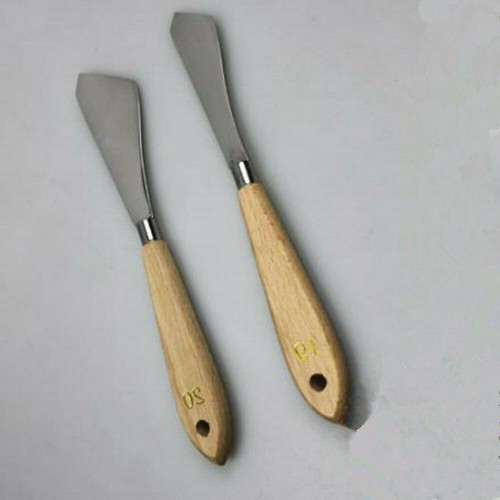 2pcs palette knife wooden - 2pcs,