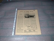 AUSTIN & MORRIS TRUCKS MOTOR TRADER SERVICE INFORMATION SHEETS. FREE U.K. POST