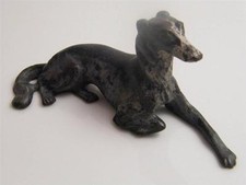 COLD PAINTED BRONZE WHIPPET DOG FIGURINE