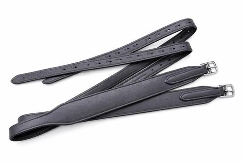 Wide jumping stirrup - wide, leathers