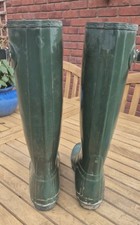 Hunter Wellie Boots Field Gardener Short Wellies Rubber - UK Size 8 sturdy