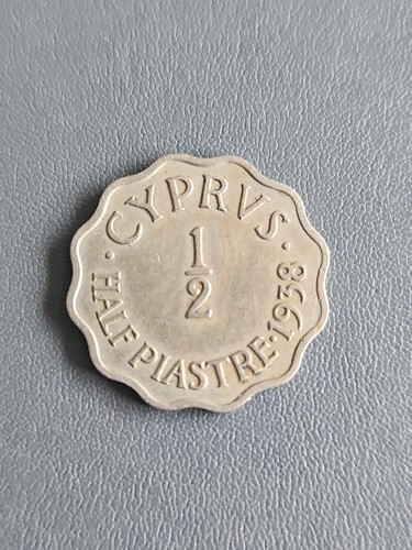 Cyprus half piastre coin 1938 - coin,