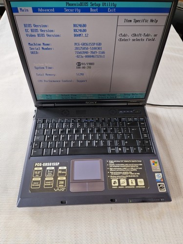 Vtg retro sony vaio - vtg,