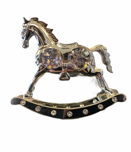 Silver plated with swarovski - silver,