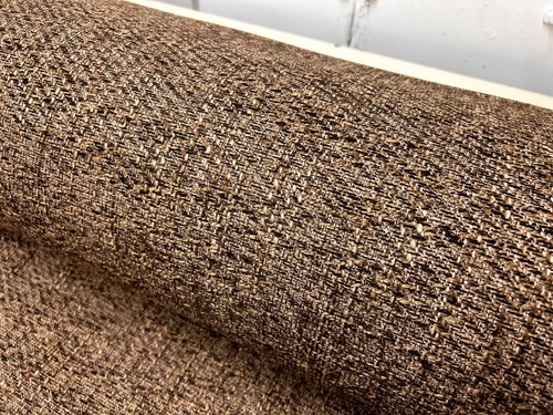 Tweed upholstery fabric - , brown