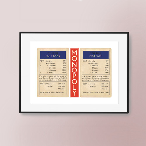Monopoly inspired hand drawn - monopoly,