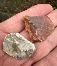 2 x BROWN MIX & WHITE GREY