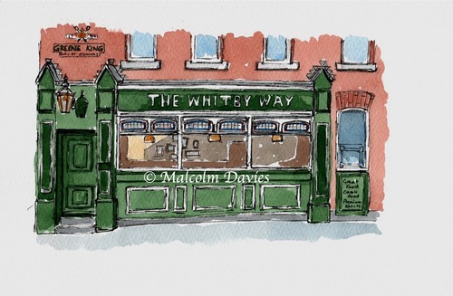 Pen wash watercolour - pen,
