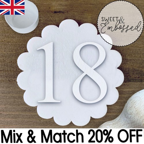 Number cookie stamp - 18,