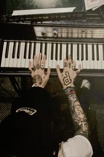 Musician hands playing - musician,