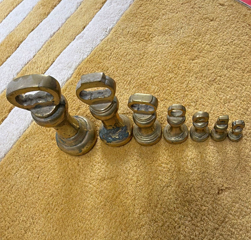 Vintage solid brass complete