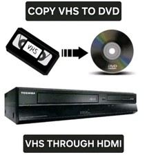 Toshiba HDMI Output VHS DVD Recorder Copy VHS to DVD New Remote & Set Up Guide