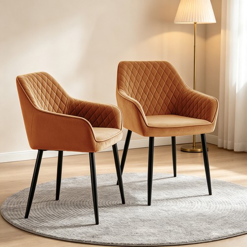 3pcs velvet dining chairs - dining,