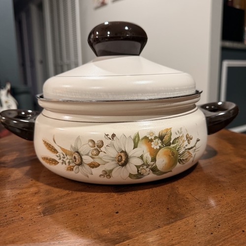 Silit enamel floral dutch oven - enamel,