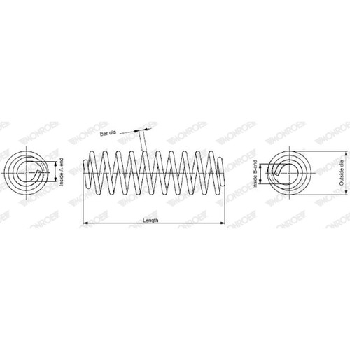 Coil springs for - 2x,