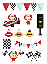 Car Racing Cake Topper Party