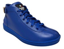 Travel Fox Men's Leather Royal Blue Mid Top Casual Shoe 915601-05