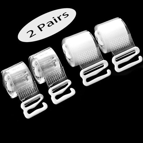 Invisible clear bra straps - clear,