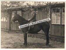 Large Photo Oscha VT Horse Barrack Camp Location Unknown WWII Orig. 9995